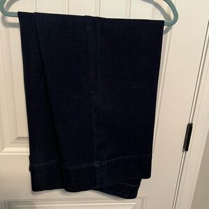 Chico's Women's Dark Blue Denim Wide Leg Jeans size 3